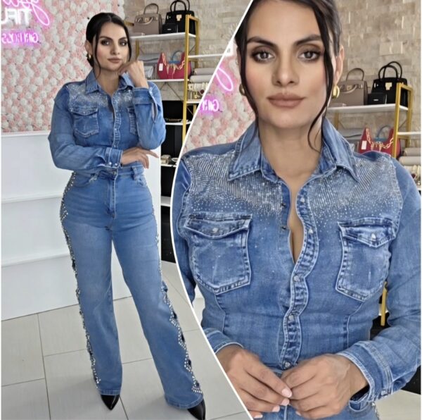 Camisa Denim shine