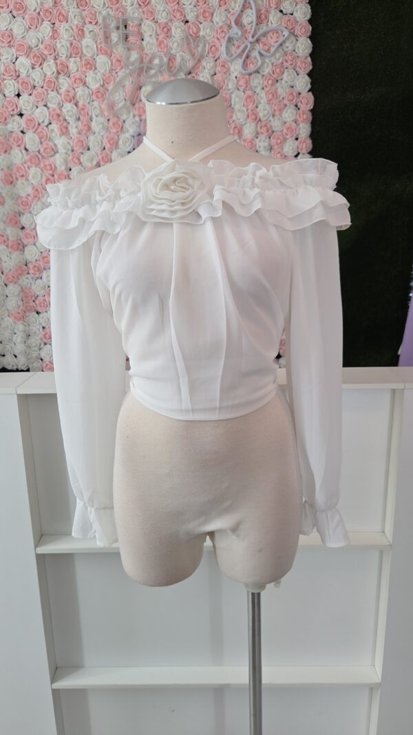 Blusa Mesh flor - Image 3