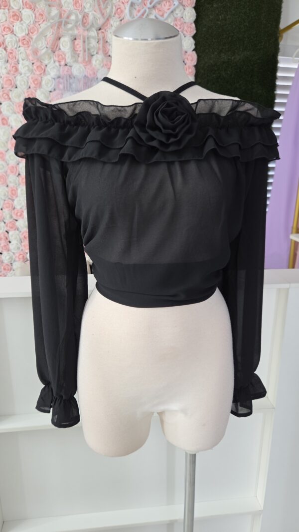 Blusa Mesh flor - Image 2