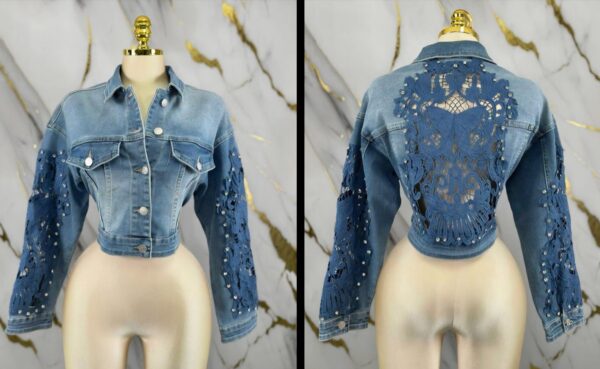 Jacket Blue encaje
