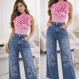 Jeans-floral
