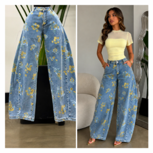 Jeans Floral Lilis